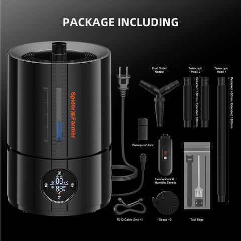 Spider Farmer humidifier quiet operation for peaceful night use
