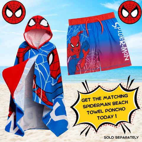 Spider-Man hooded towel great for bath time, helps kids stay tidy as they dry.