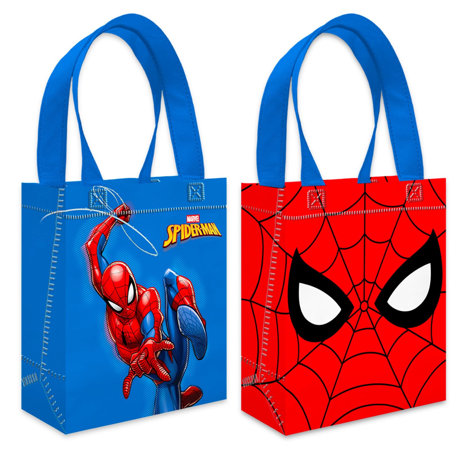 Officially licensed Spider-Man tote bags add collectible flair to party favors.
