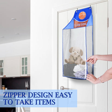 SPINFOX foldable mesh laundry basket opened for easy packing