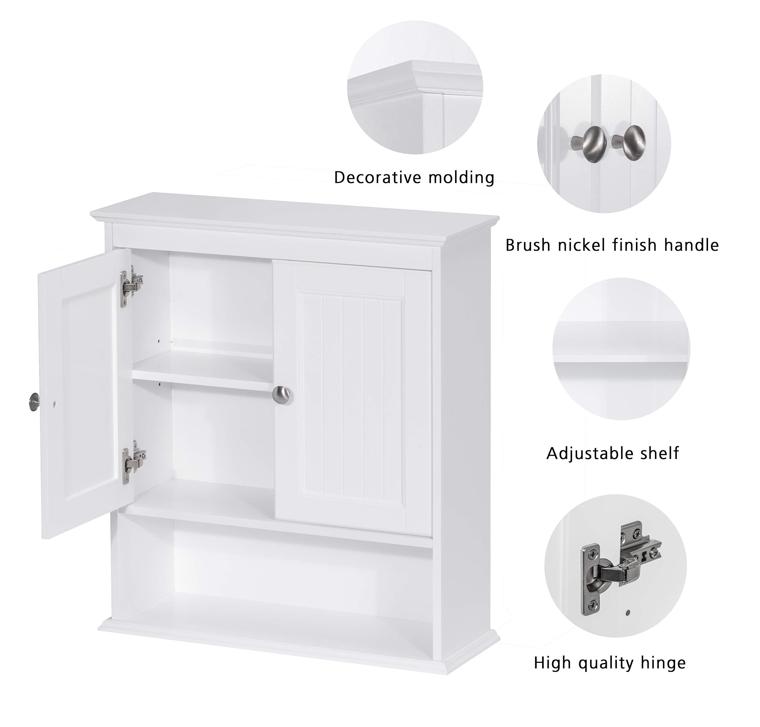Spirich cabinet with adjustable shelf adapts to varying items