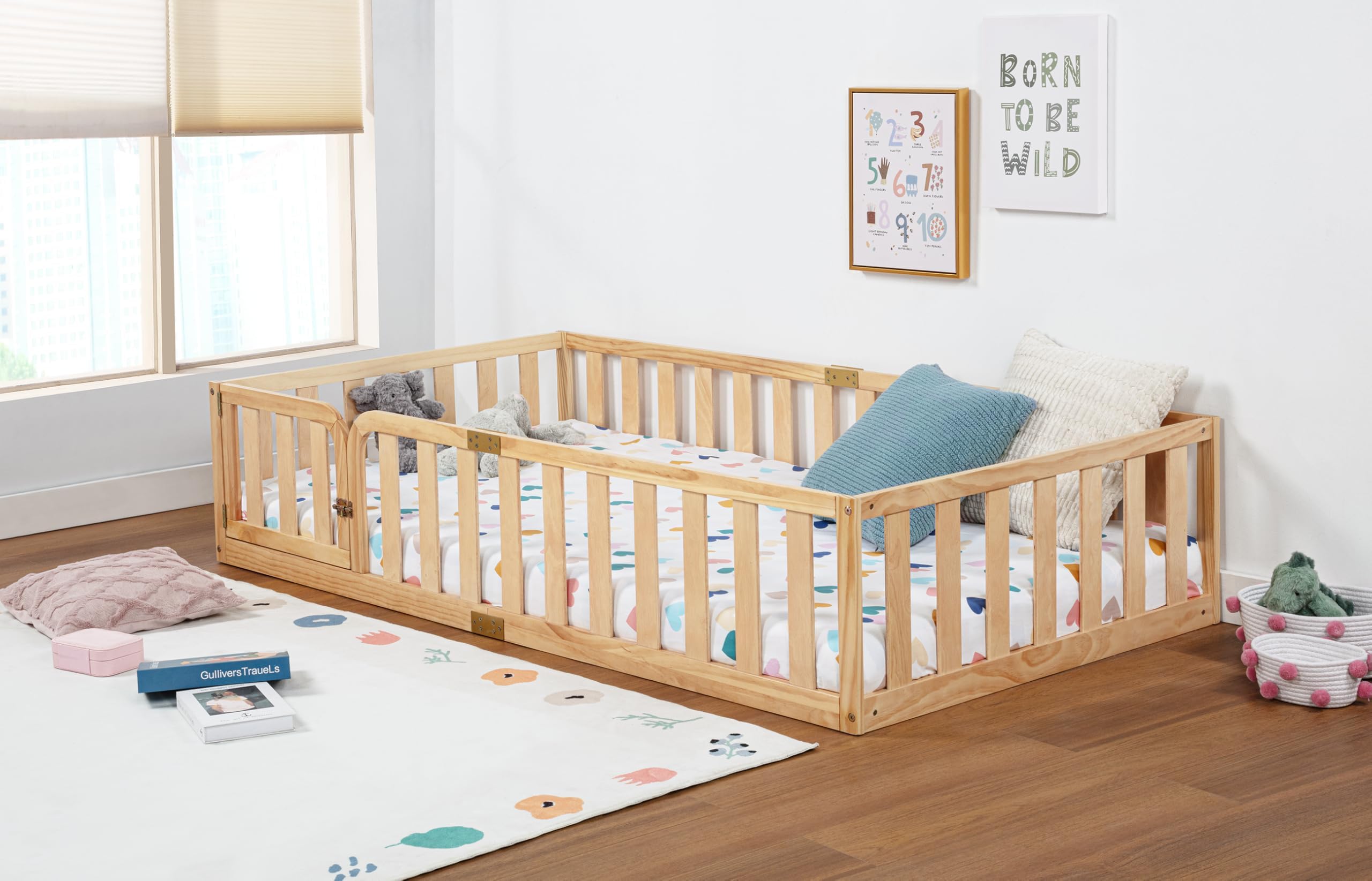 Spirich floor bed door open showing accessible, independent entry.