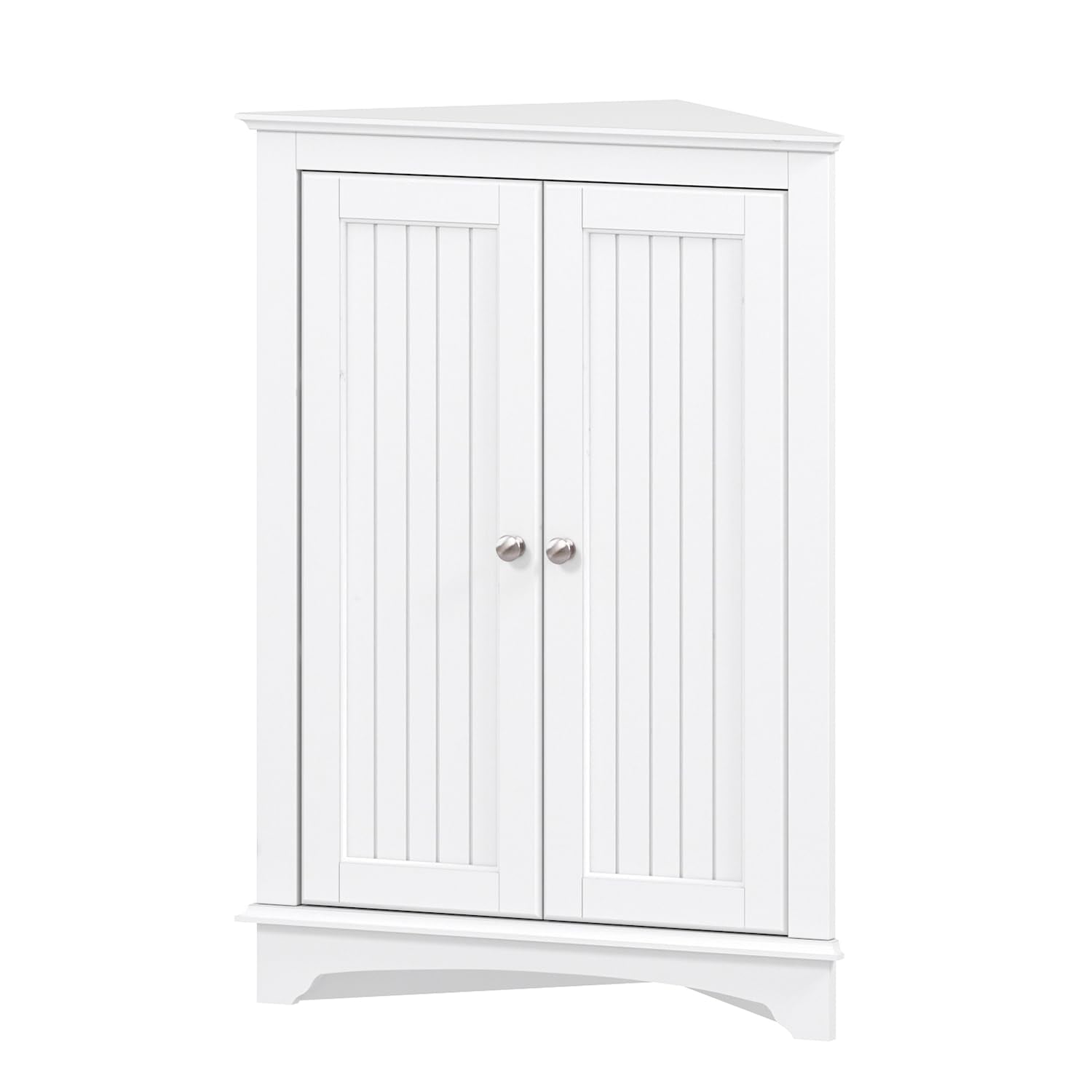Spirich white finish blends with décor and brightens any room