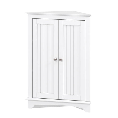 Spirich white finish blends with décor and brightens any room