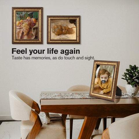 Splinterix photo display ideas using antique bronze frame
