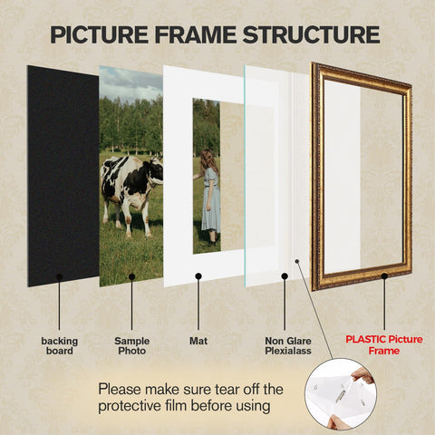 HD plexiglass in Splinterix frame keeps photos clear and safe.