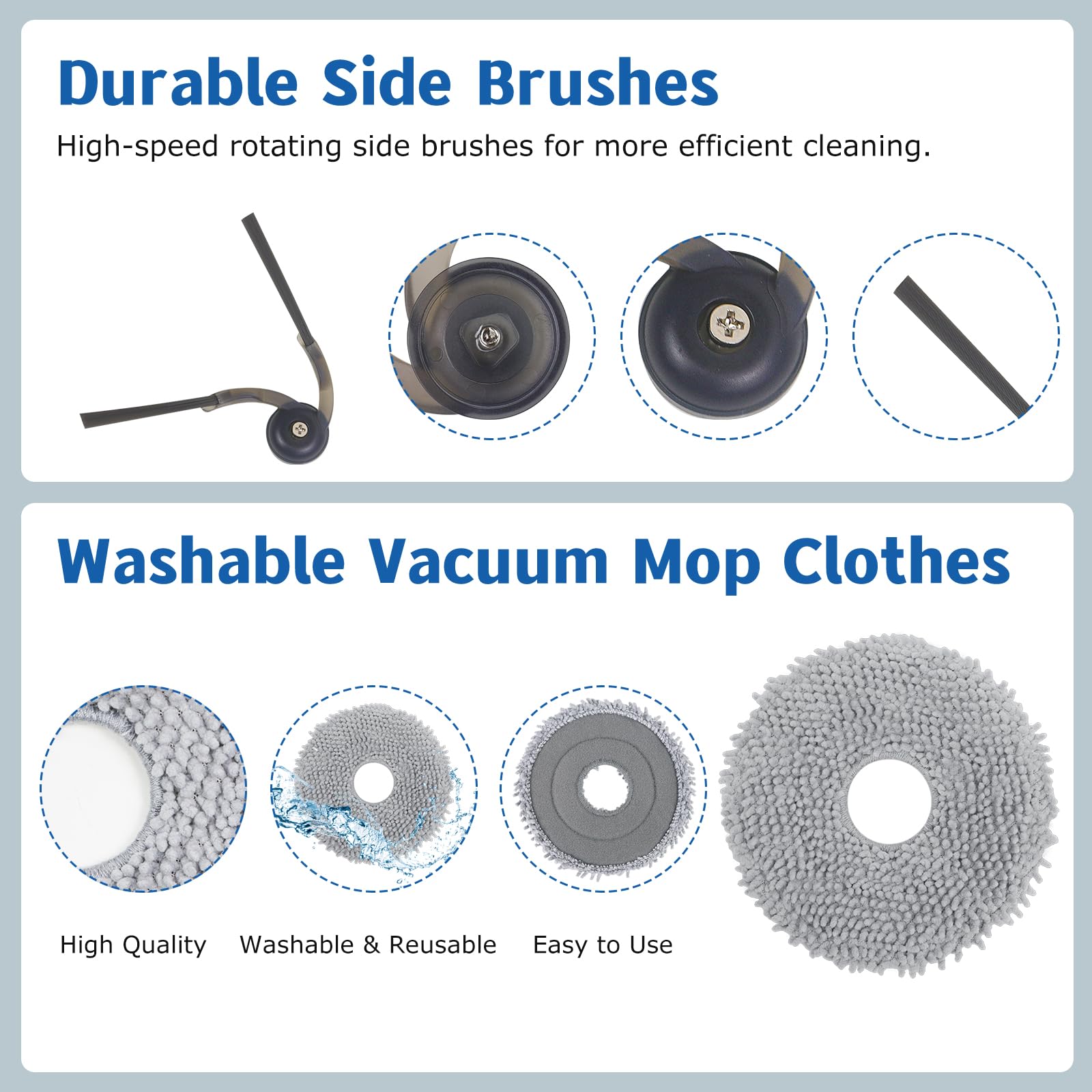 Spofan Roborock Qrevo disposable dust bags trap debris efficiently