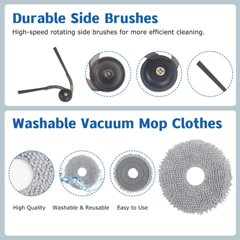 Spofan Roborock Qrevo disposable dust bags trap debris efficiently