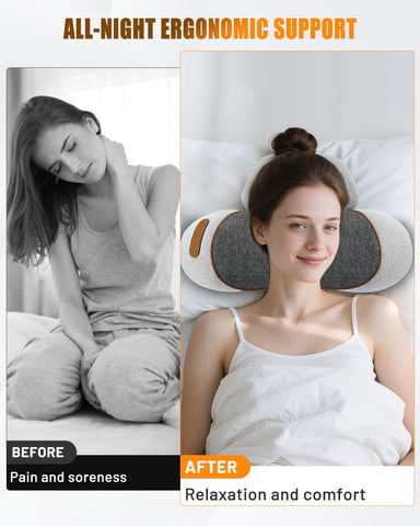 Spongiduits neck massager pillow airbags elevate for gentle cervical stretch