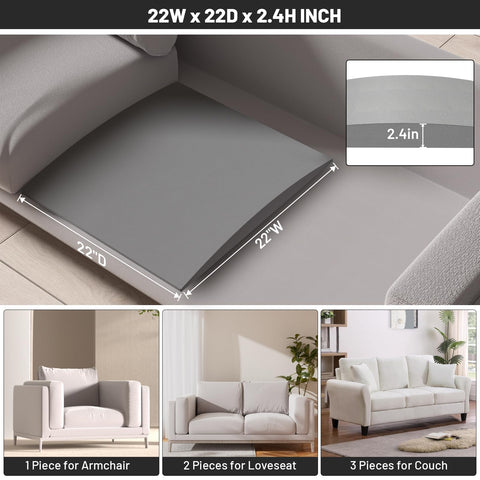 Spongiduits under-cushion setup shows easy installation for sofa revival