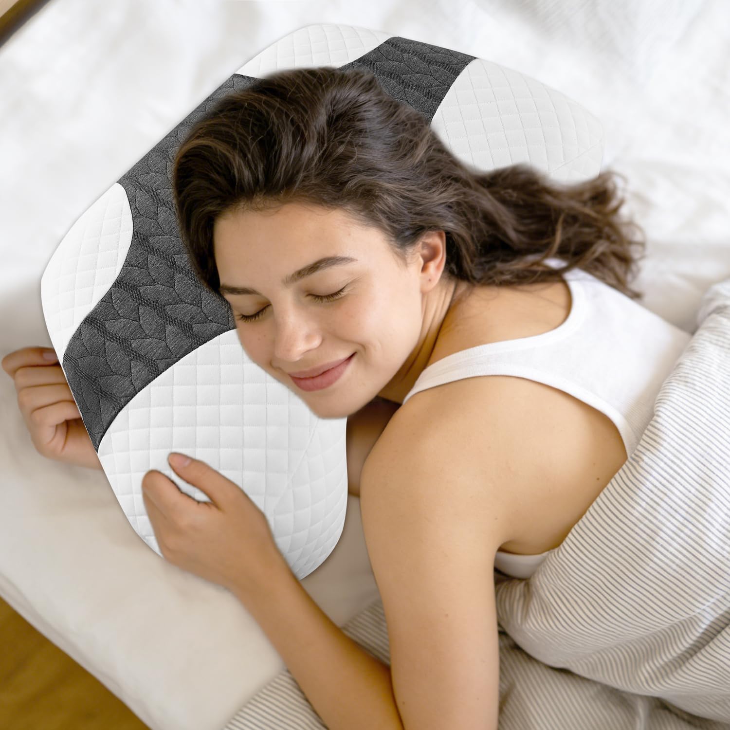 Spongiduits pillow arrives vacuum-packed for compact delivery