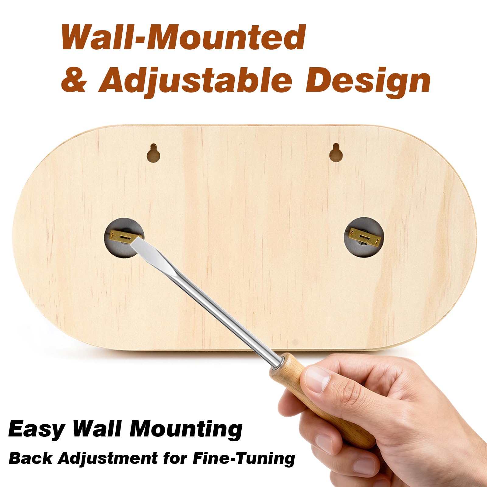 SPOROLWE wood-grain-sauna-dial blends aesthetics with practical monitoring.