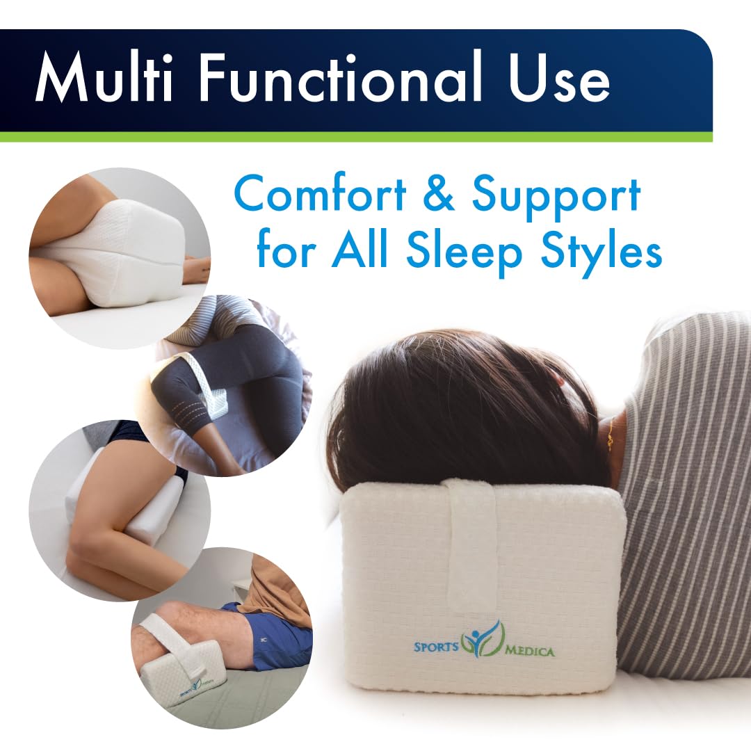 Sports Medica pregnancy support knee pillow offers back comfort.