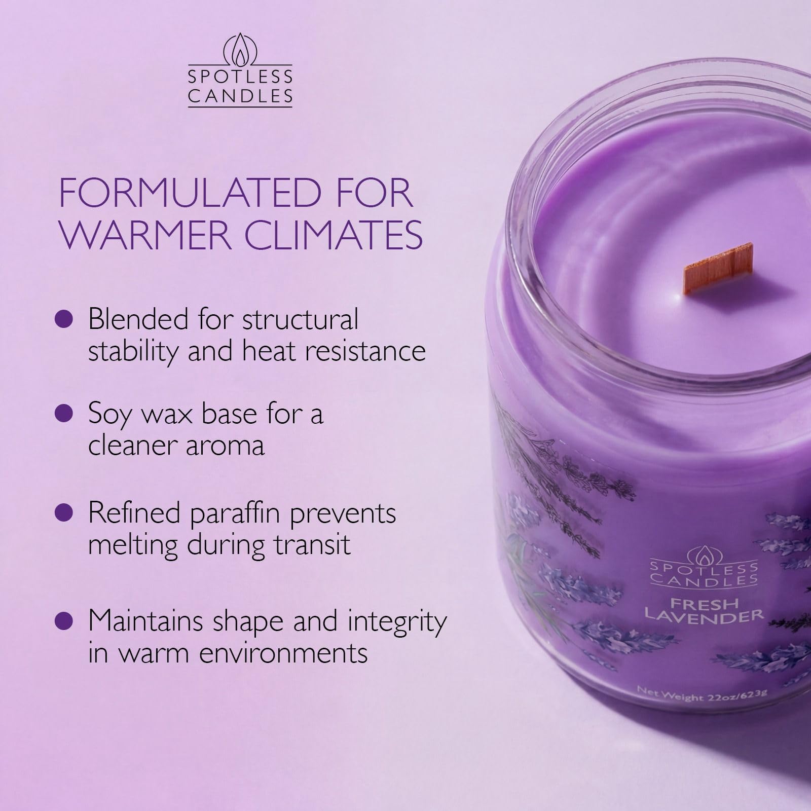 Spotless Leopard Lavender and wild florals notes evoke spa-like calm