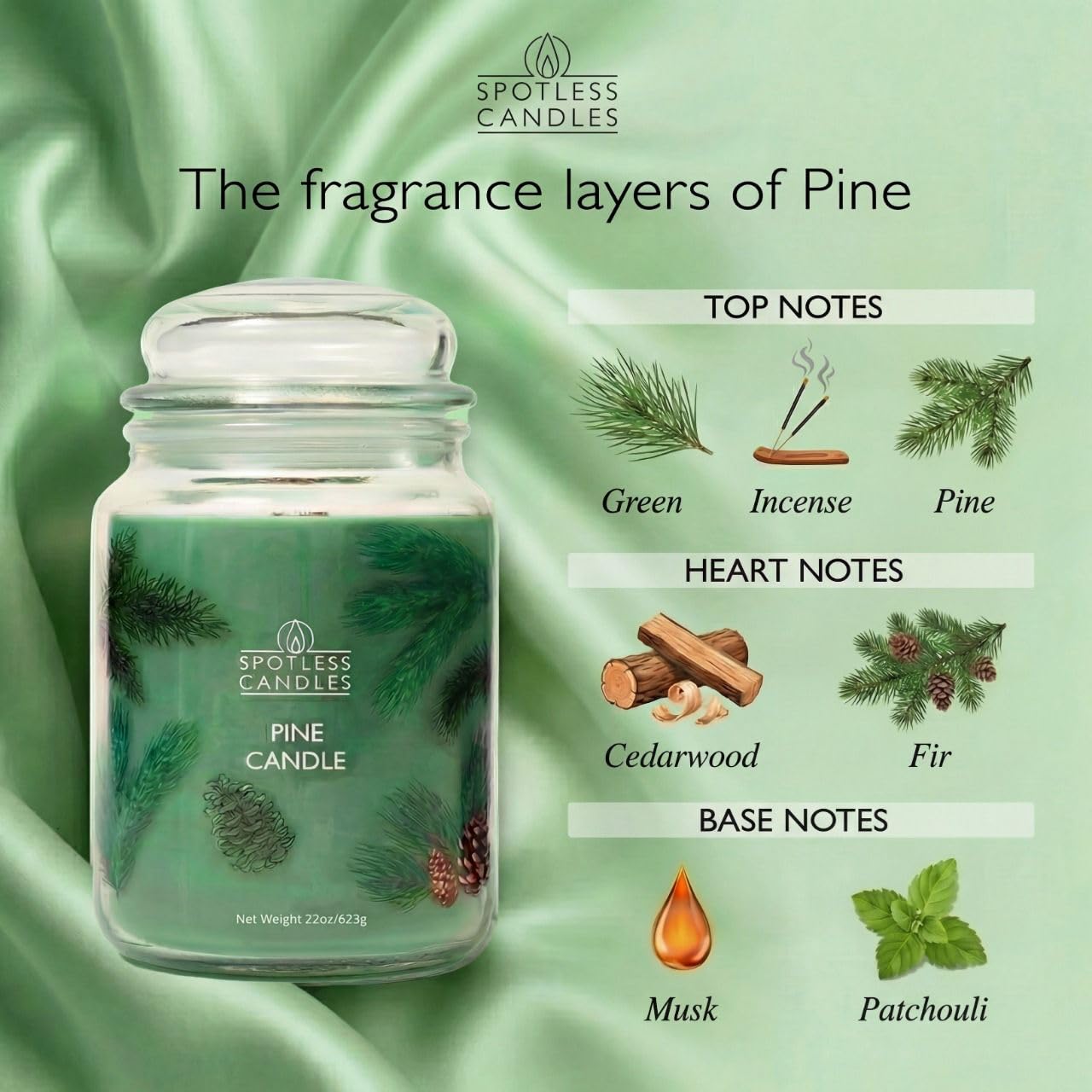 Spotless Leopard Pine Forest Aroma fills a room with crisp evergreen and eucalyptus notes