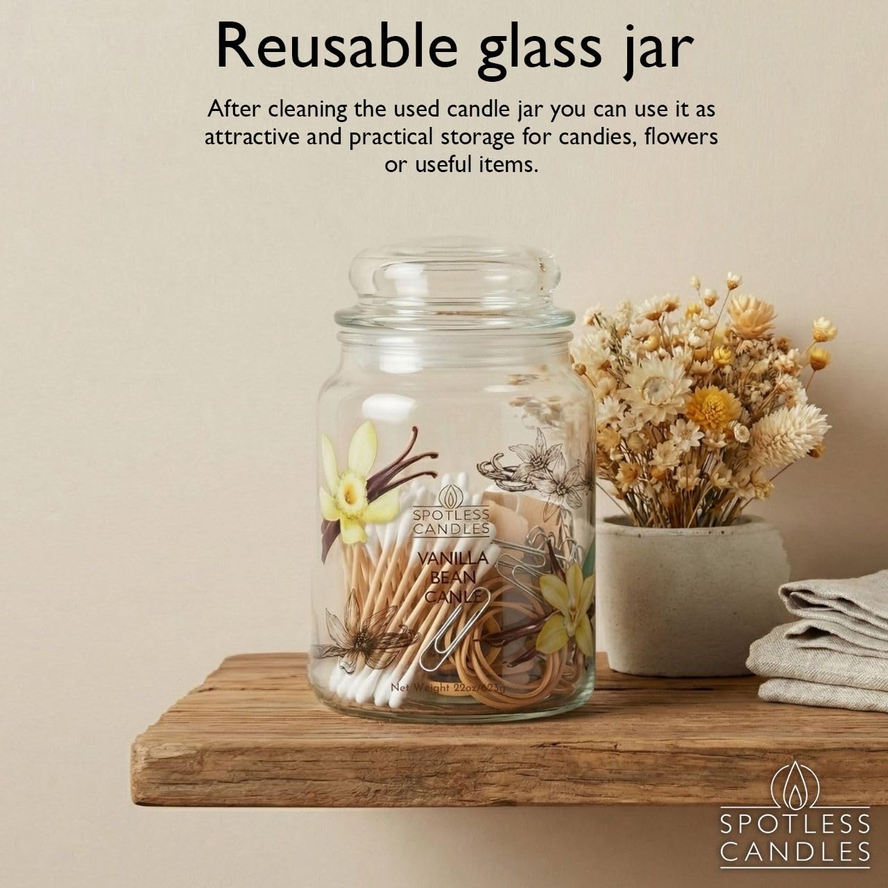 Spotless Leopard protective shipper keeps candle safe in transit