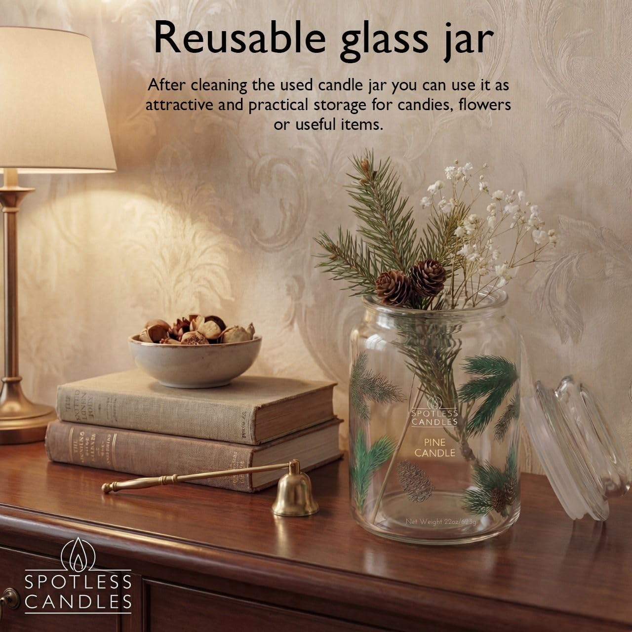 Spotless Leopard aroma notes and crackle add a moment of calm in any room
