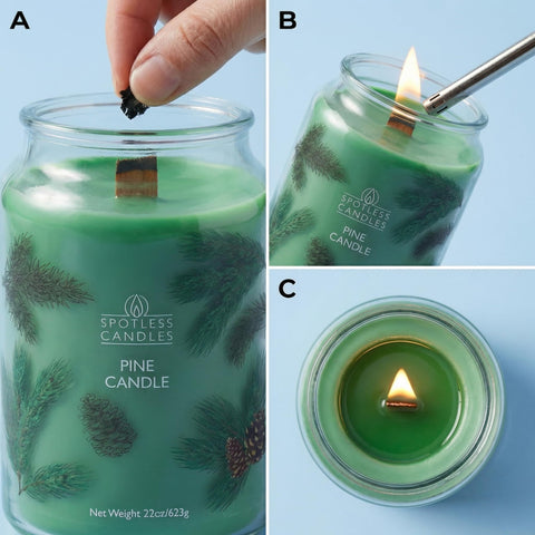 Spotless Leopard soy-wax blend burns cleaner and more evenly