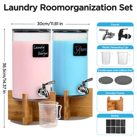 Spreccio glass detergent dispenser with secure silicone lid.