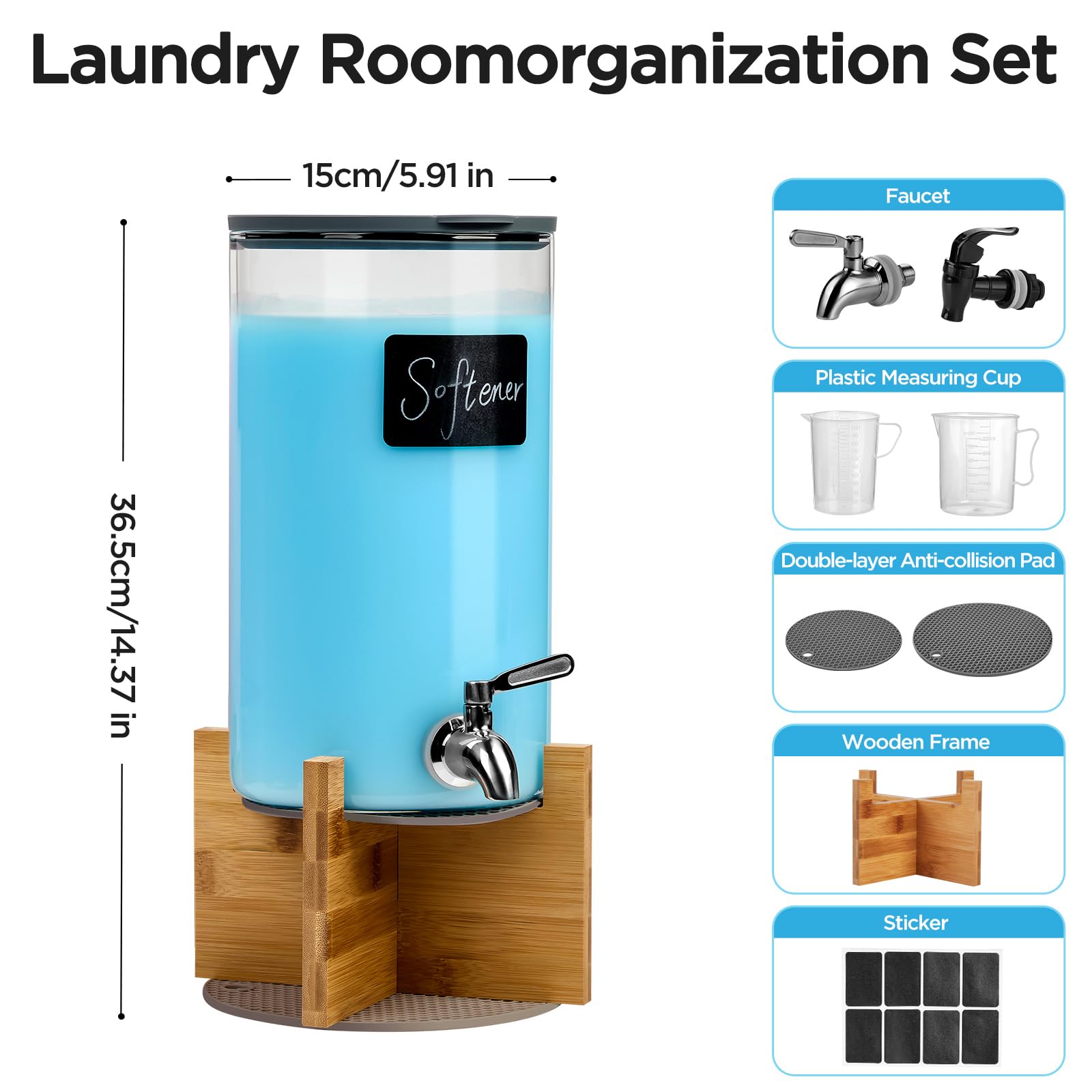 Spreccio one-gallon capacity dispenser ready for bulk detergents.
