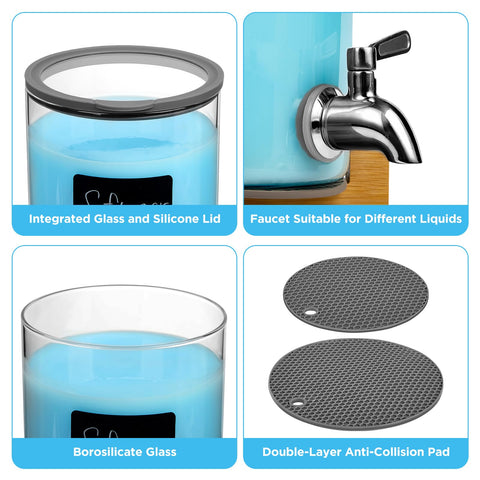 Spreccio plastic faucet for corrosive liquids included in the set.