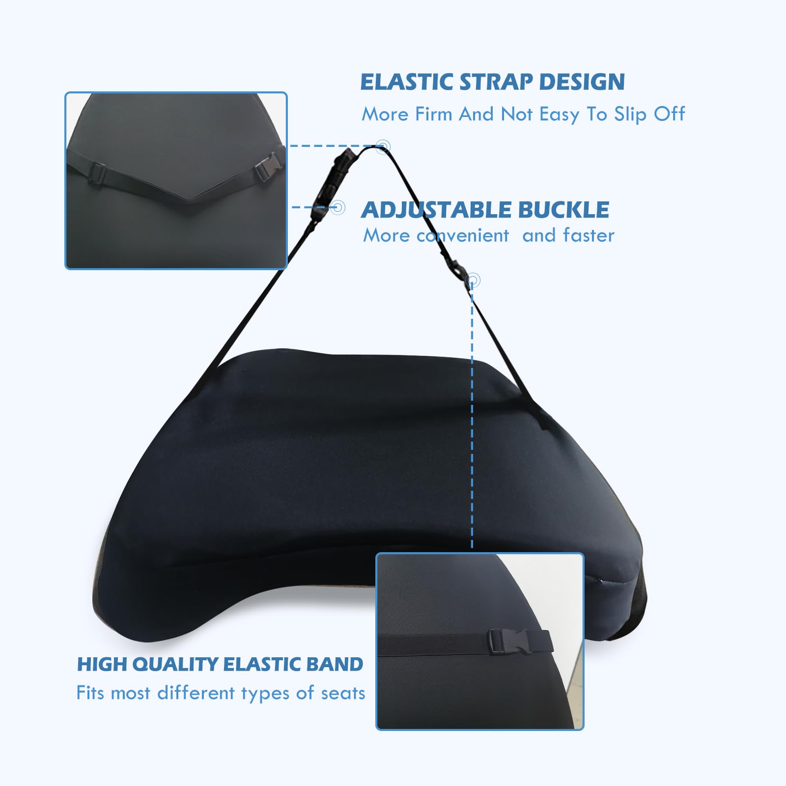 SPRFUFLY ergonomic back support aligns the spine for daily comfort