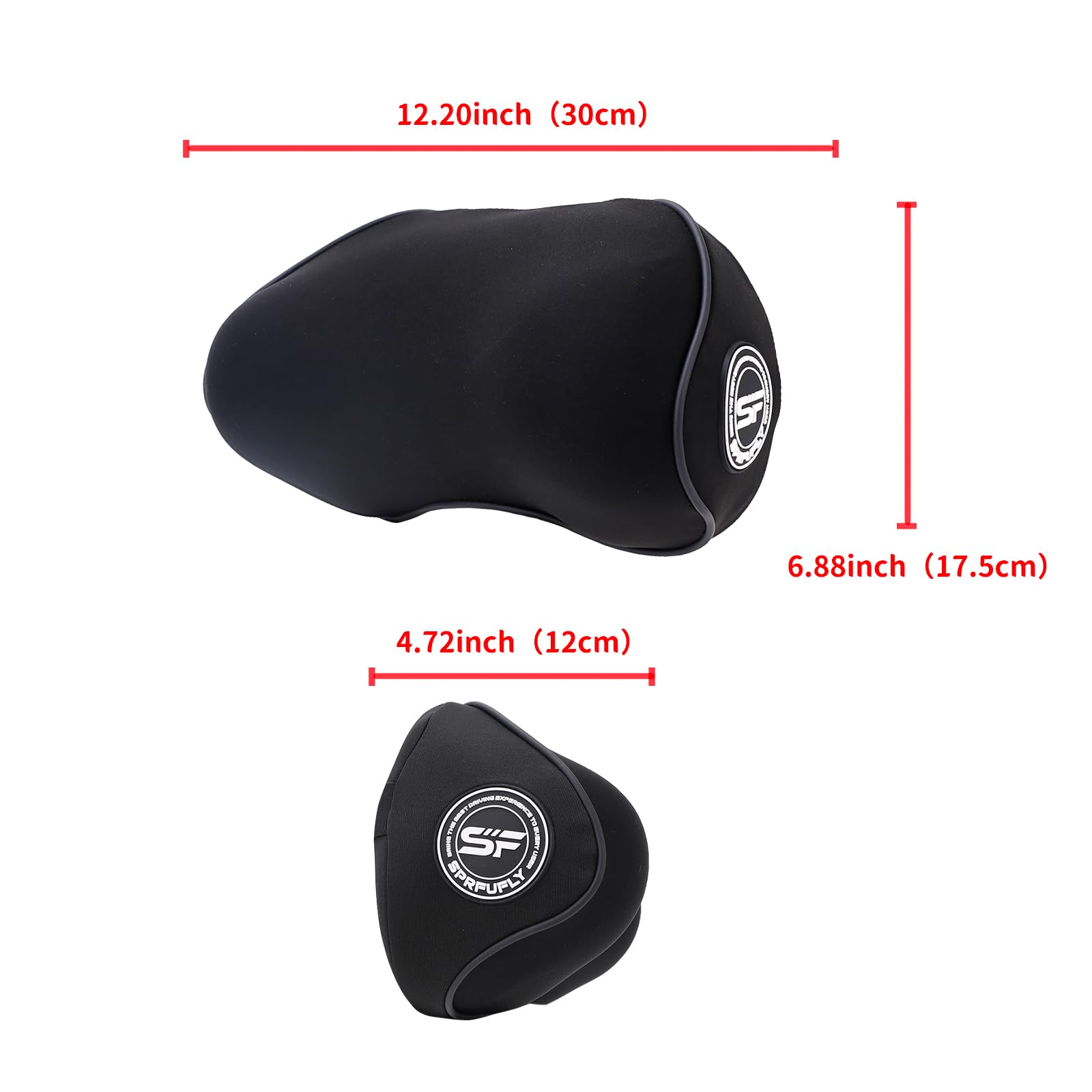 SprfuFly ergonomic neck support contours to shoulders for comfort
