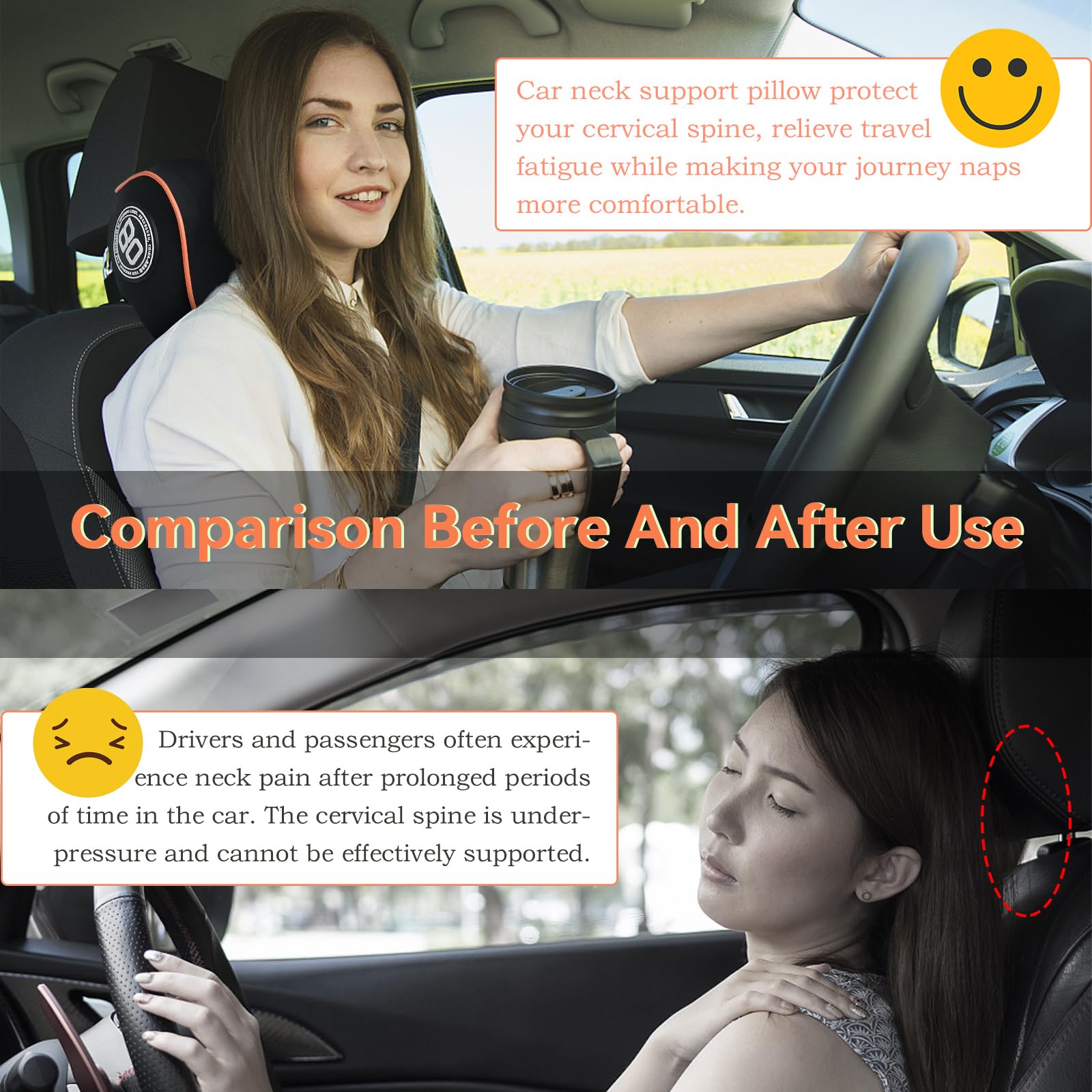 SPRFUFLY ergonomic design cushions neck and shoulders during travel.
