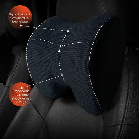 SPRFUFLY ergonomic design profile supports neck and shoulders on trips.