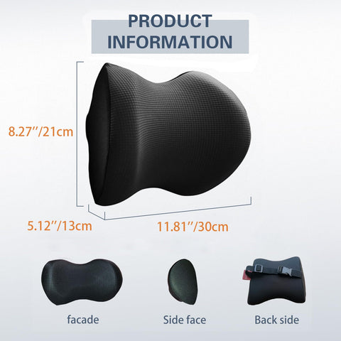 SPRFUFLY memory foam neck support close-up shows contouring for comfort