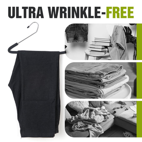 Spring Fever space-saving pants hanger maximizes closet capacity