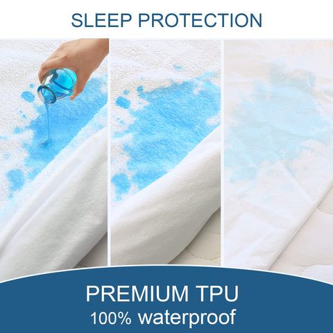 Springspirit 360° snug fit keeps protector in place on California King beds.
