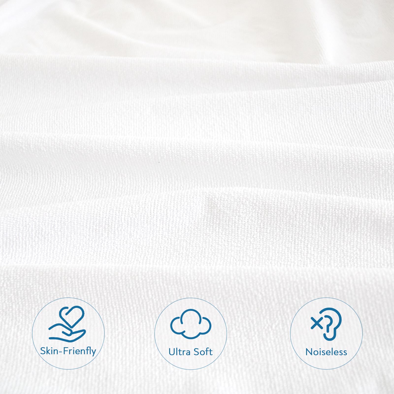 Springspirit soft terry surface feels gentle on skin during nightly rest.