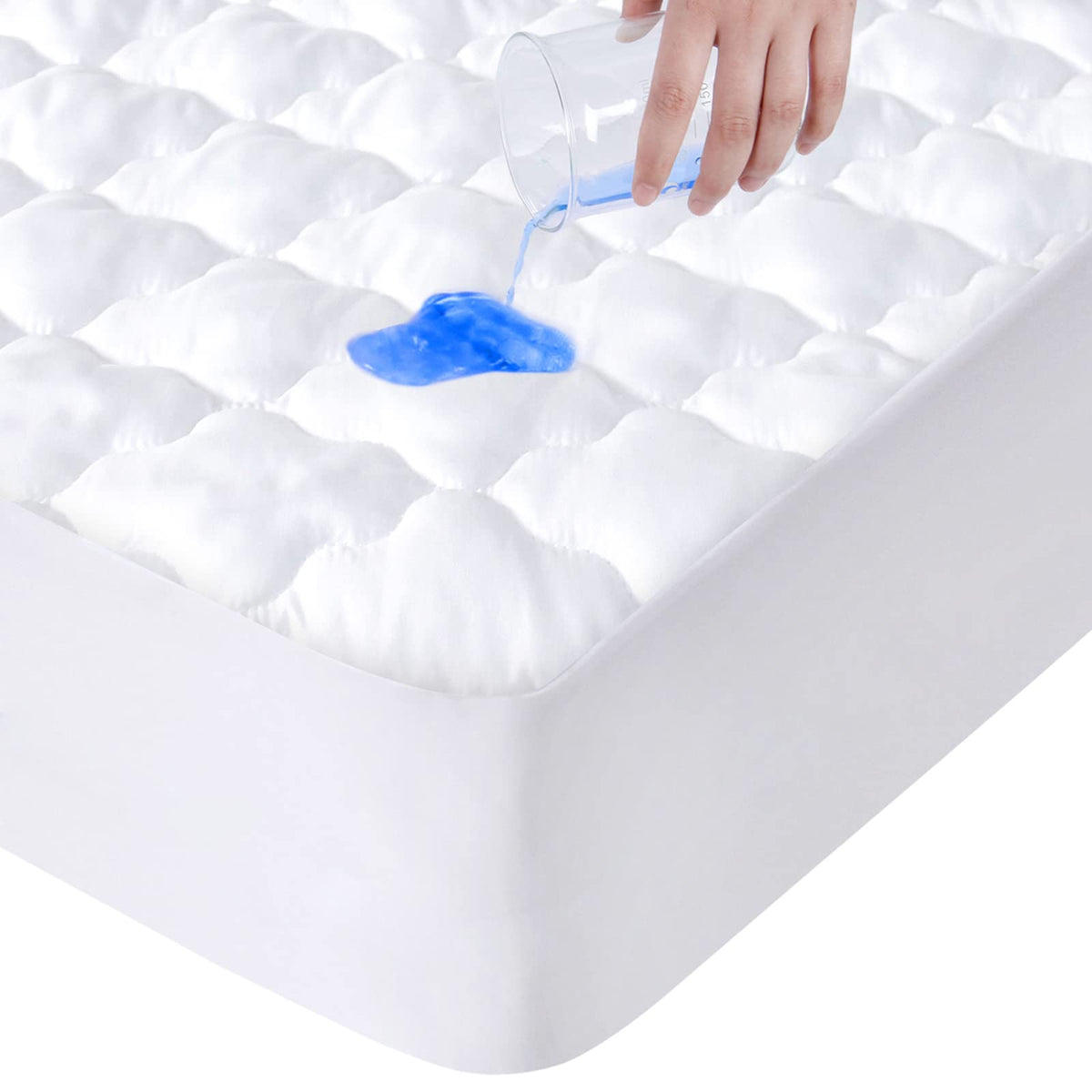 SPRINGSPIRIT full-size mattress protector waterproof guards against spills and stains