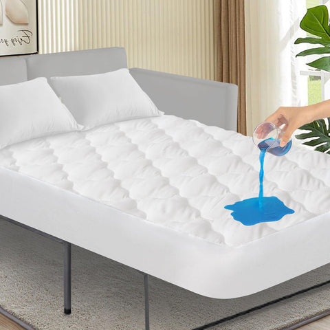 SPRINGSPIRIT sofa bed protector 60x72 with deep-pocket fit keeps the mattress protected.