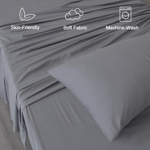 SPRINGSPIRIT Split Top King fitted sheet with deep pockets grips mattresses securely.