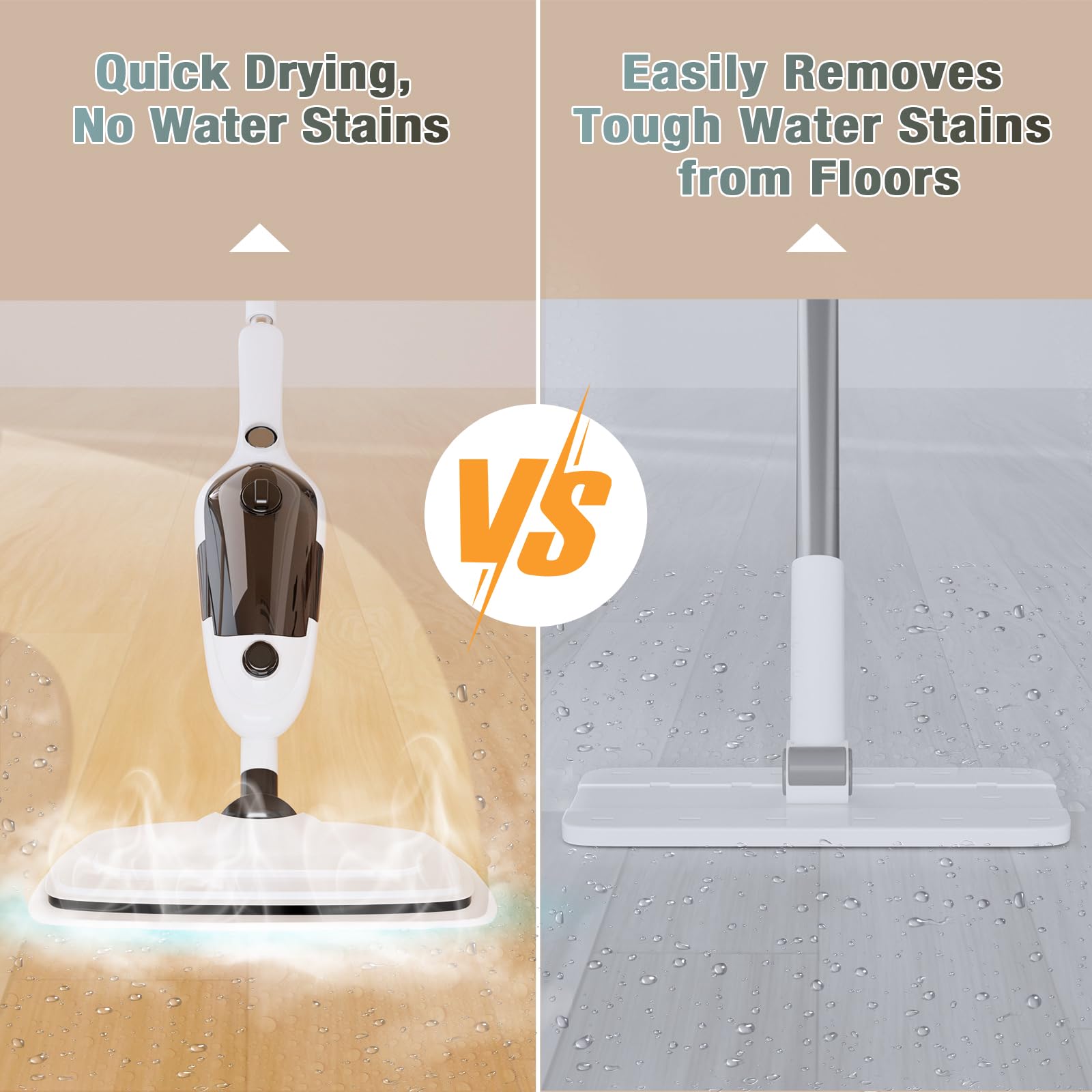 Sprobil microfiber pads and carpet glider for fast, thorough cleaning.