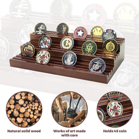 SPVIKISGO collection display setup demonstrates versatile layout for military and sports coins