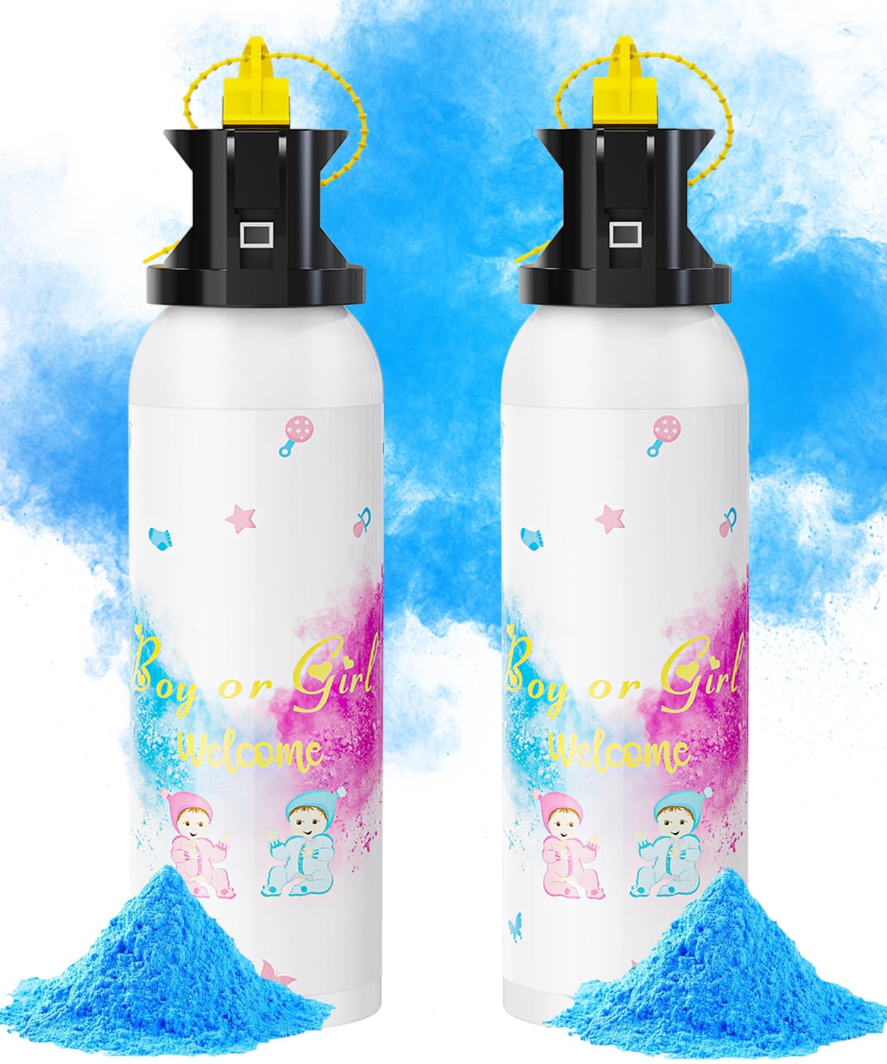 SRG large gender reveal blue 2-pack box for quick party setup.
