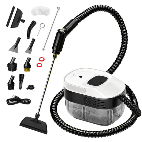 SRGARH pressurized steam cleaner front view for quick chemical-free cleaning