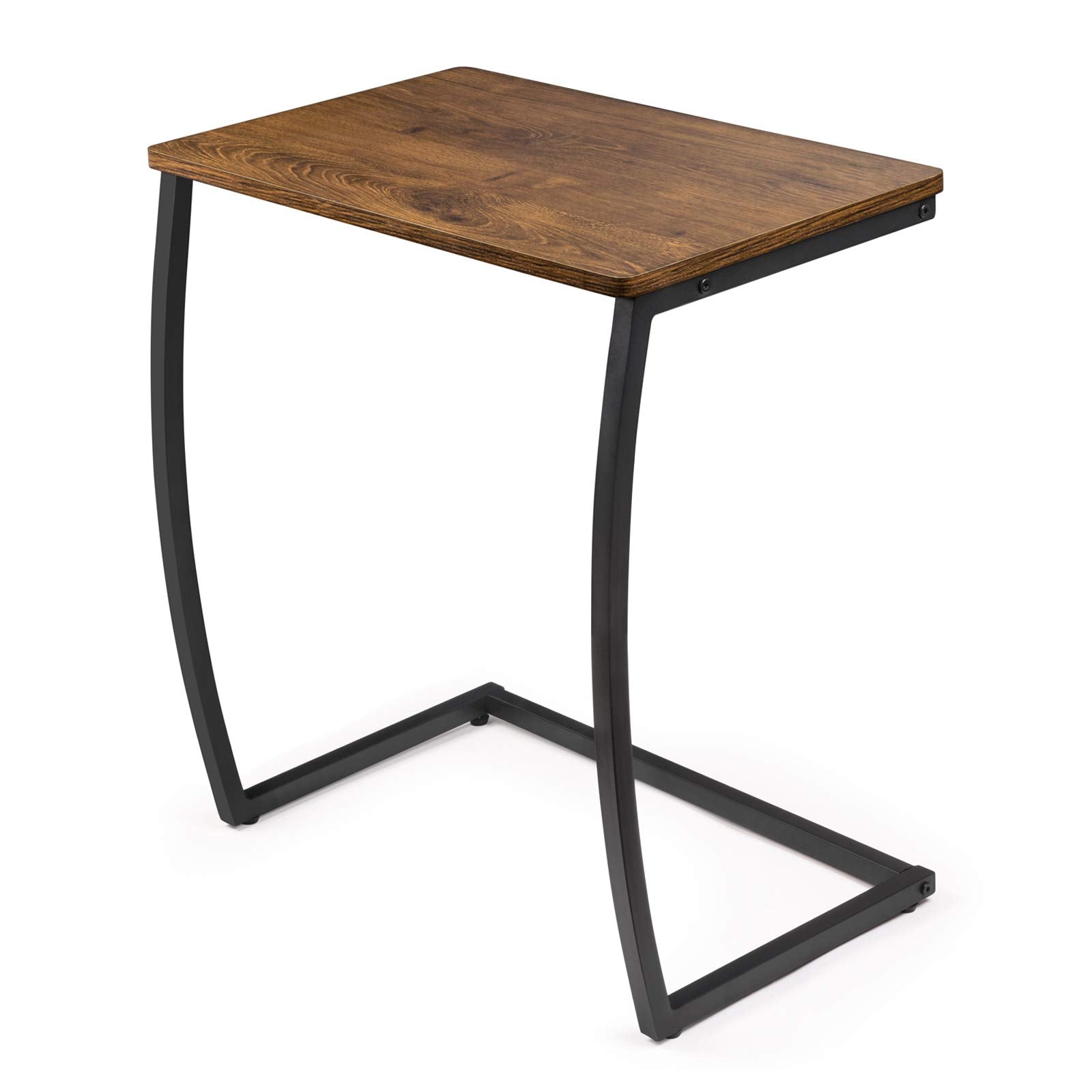 SRIWATANA side table under sofa with walnut top, ideal for drinks and magazines