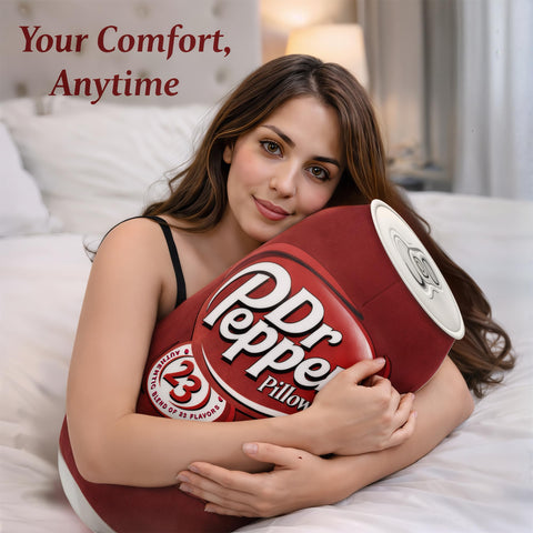 SRprime Doctor Pepper Pillow bold decor piece for bedrooms, dorms, or gaming rooms.