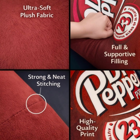 SRprime Doctor Pepper Pillow makes a playful, memorable gift for soda lovers.