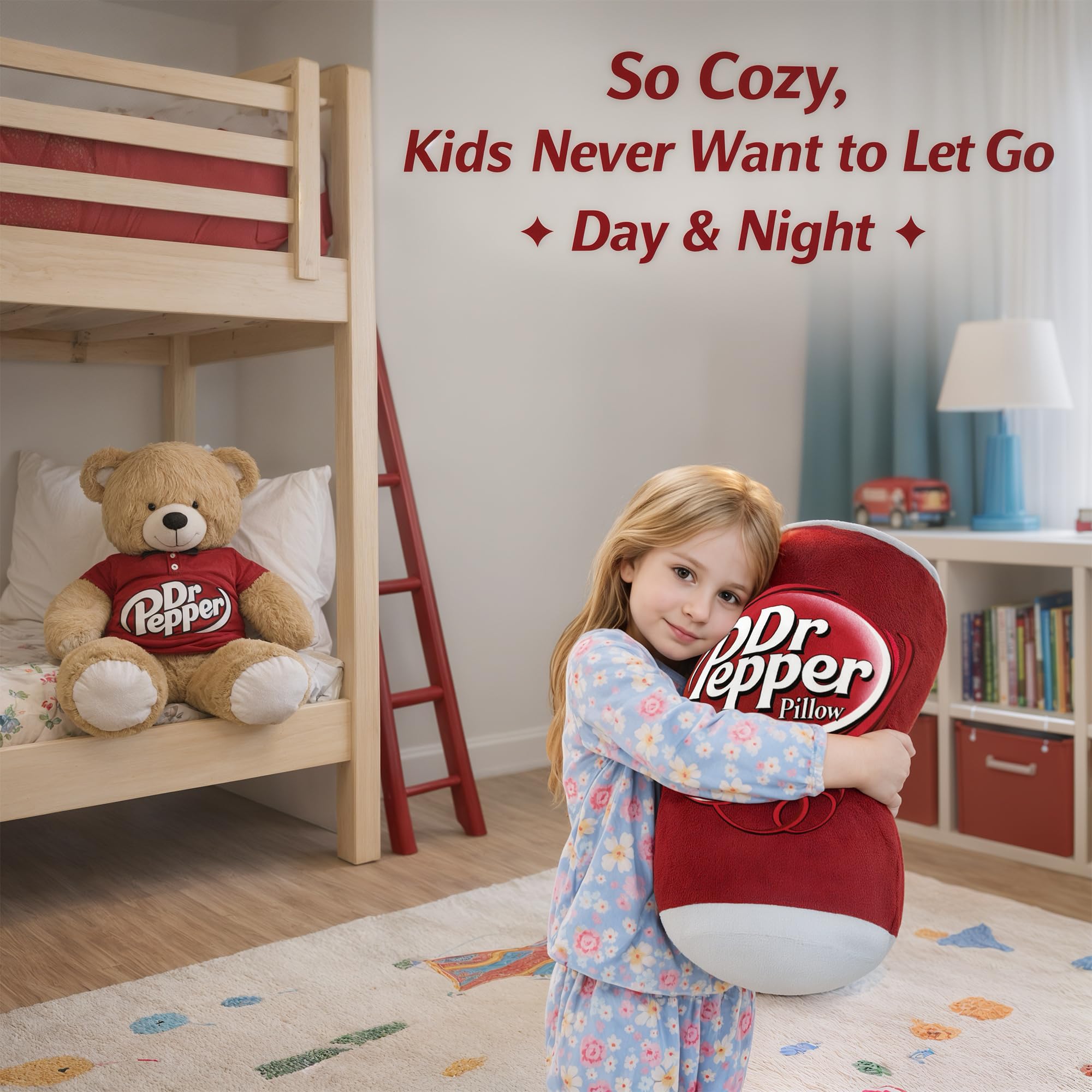 SRprime Doctor Pepper Pillow oversized size creates a true hugging feel.