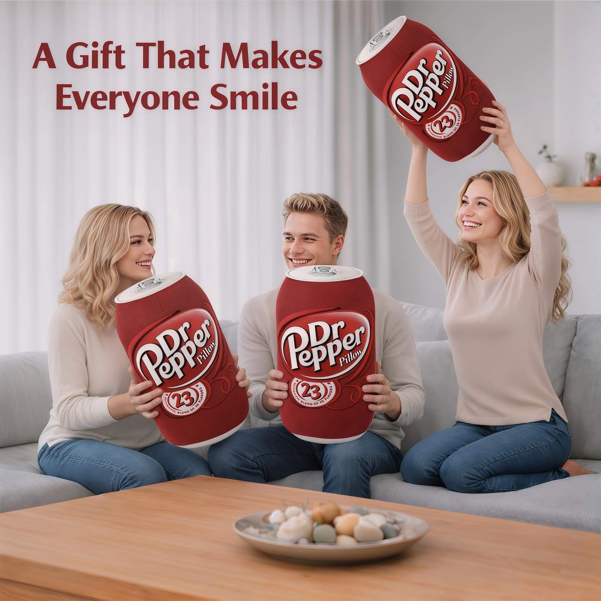 SRprime Doctor Pepper Pillow high-quality filling stays fluffy over time.
