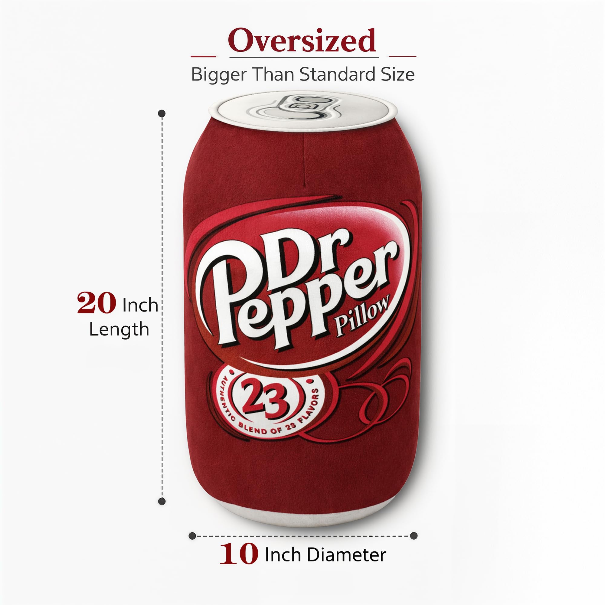SRprime Doctor Pepper Pillow plush fabric offers fluffy, premium comfort for seating.