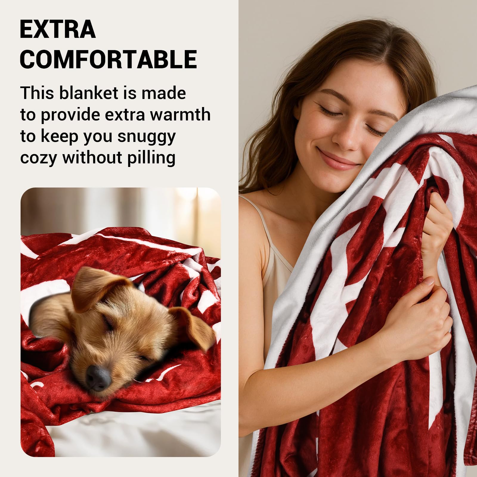 SRprime Dr Pepper blanket on bed for chilly nights