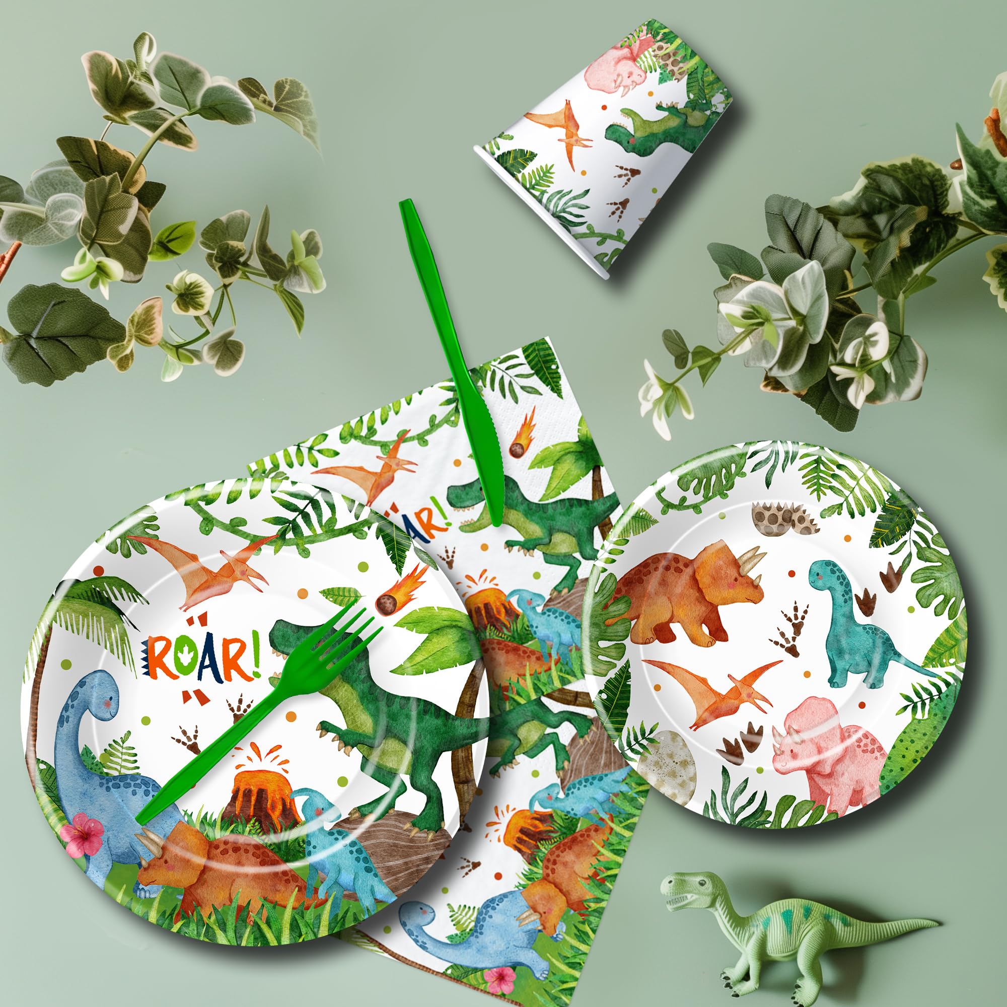Srua Don dinosaur banner, bright centerpiece for photos and decor
