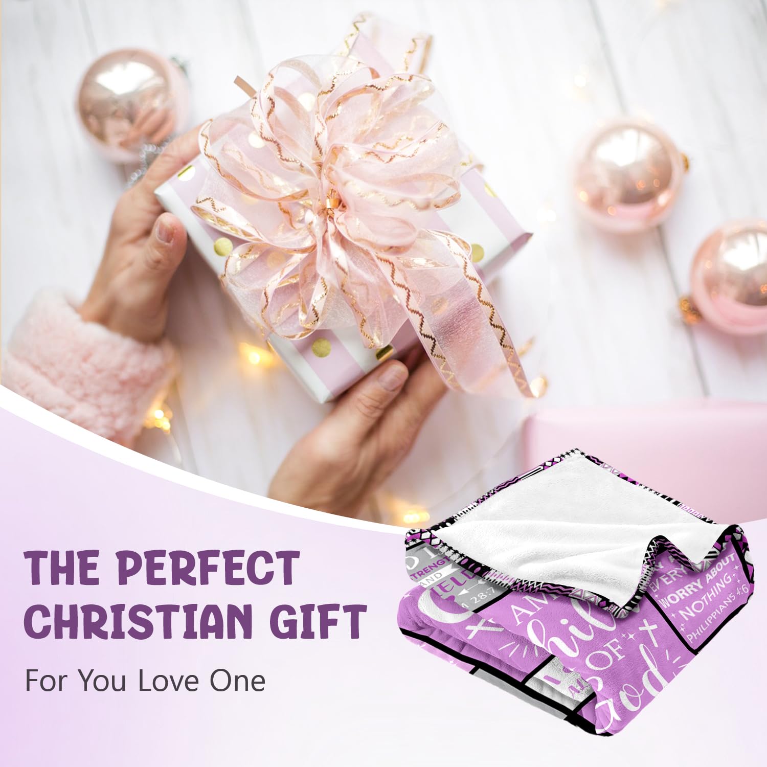 Sruemiul Baptism gift blanket for teen girl offers comforting symbolism.