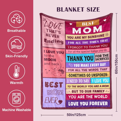 Sruemiul Easy-care durable mom gift suited for machine washing.